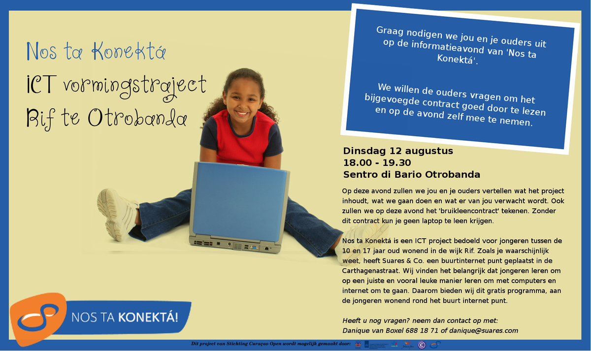 Uitnodiging Informatieavond voor deelnemers en hun ouders